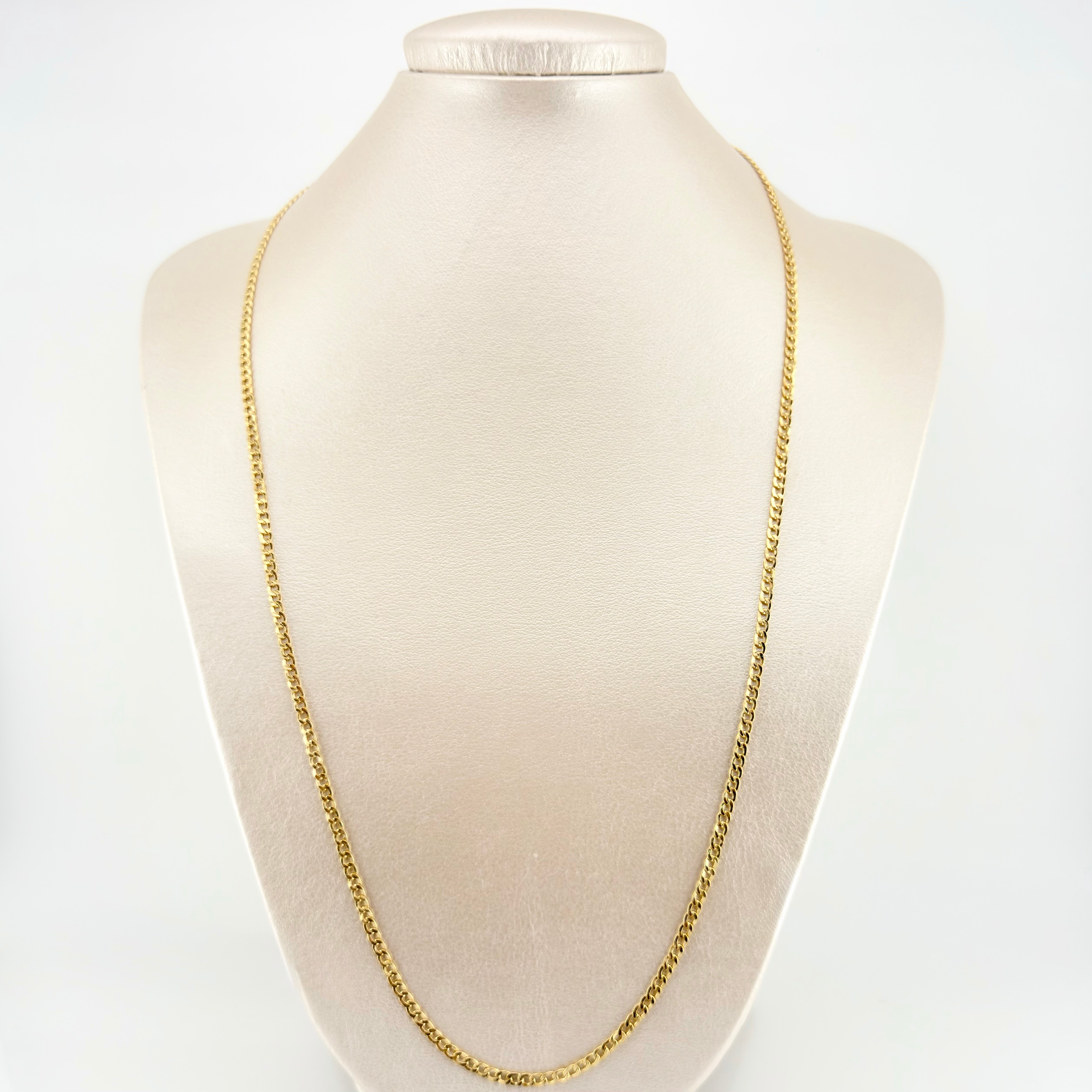 Cadena Cubana 4.75gr / 27 1/2 in / 2.3mm Oro Amarillo +1 18K *