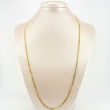 Cadena Cubana 4.75gr / 27 1/2 in / 2.3mm Oro Amarillo +1 18K *