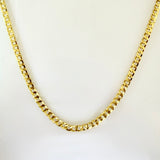 Cadena Cubana 5.1gr / 23 1/2 in / 3.2mm Oro Amarillo +1 18K *