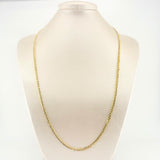 Cadena Cubana 4.7gr / 23 1/2 in / 3mm Oro Amarillo +1 18K *
