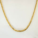 Cadena Cubana 7.1gr / 23 1/2 in / 3.3mm Oro Amarillo +1 18K *