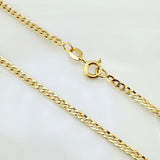 Cadena Cubana 7.1gr / 23 1/2 in / 3.3mm Oro Amarillo +1 18K *