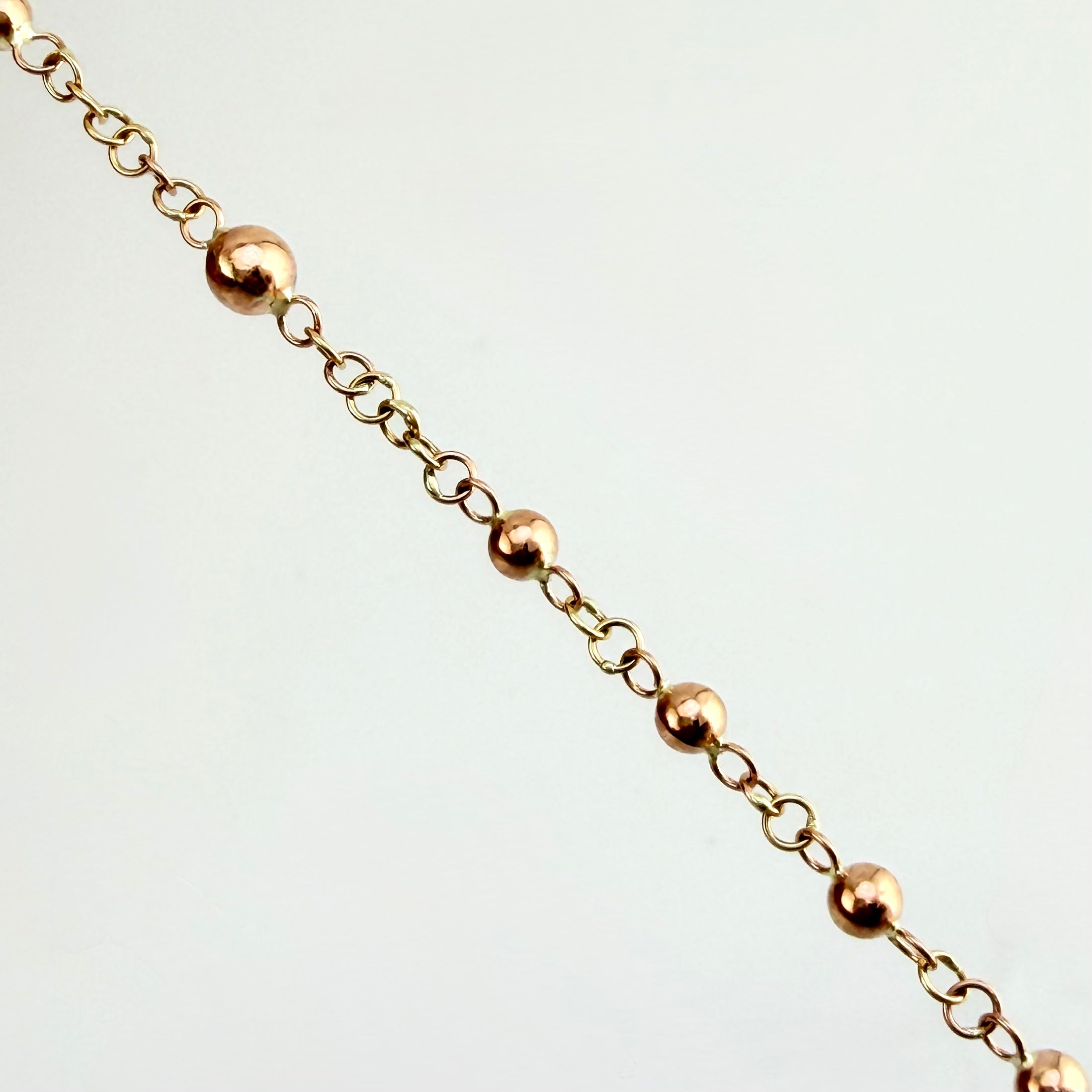 Rosario Virgen Milagrosa 6.5gr / 23 1/2 in / 3mm - 4 mm Oro Rosa 18K ©