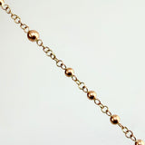 Rosario Virgen Milagrosa 6.15gr / 19 3/4 in / 3mm - 4mm Oro Rosa 18K