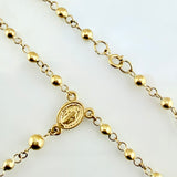 Rosario Virgen Milagrosa 6.2gr / 19 3/4 in / 3mm - 4 mm Oro Amarillo 18K ©