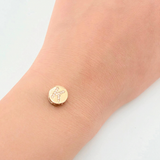 Pendant Charm Letter K 1.25gr / 1/2 in / Yellow Gold 18K *