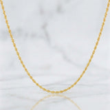 Cadena Lazo 1.1g / 24 in / 1.15mm Oro Amarillo 18K