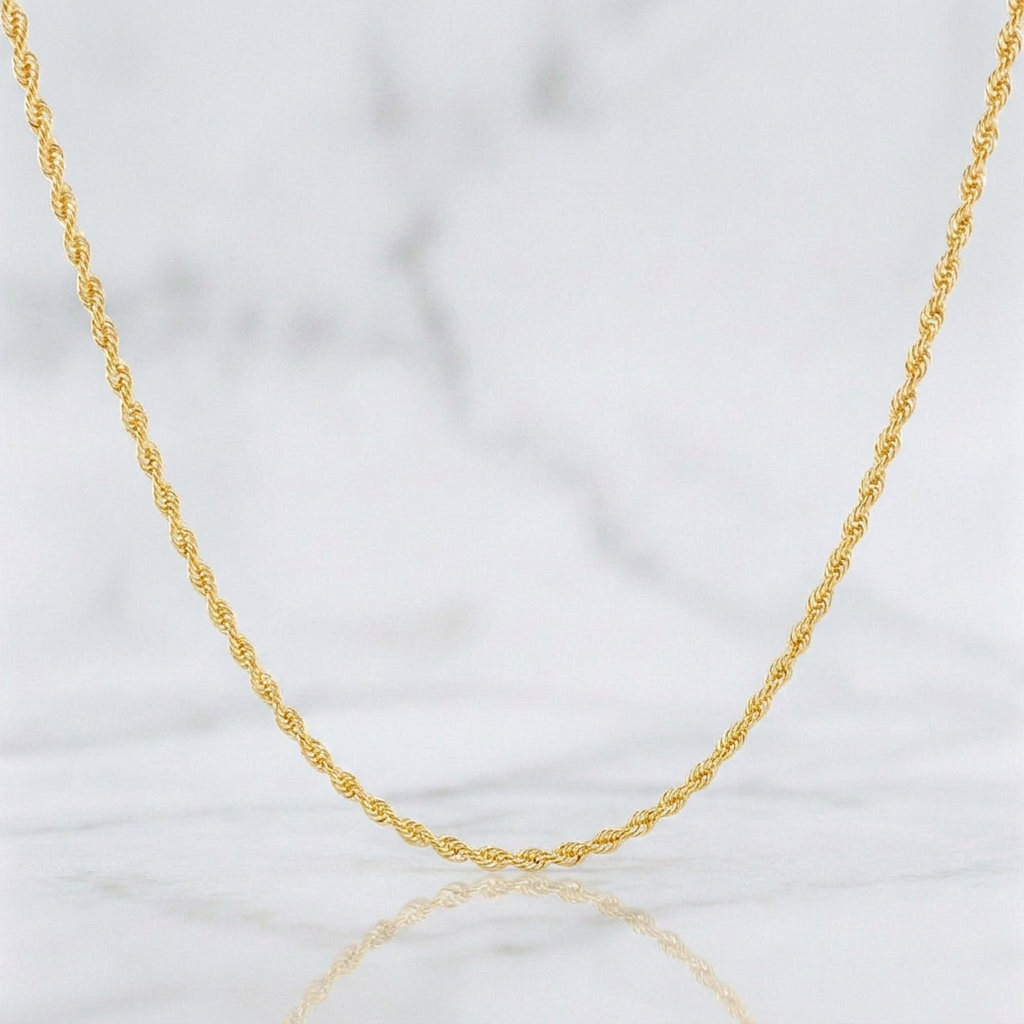 Rope Chain 2.2g / 24 in / 1.6mm Yellow Gold 18K