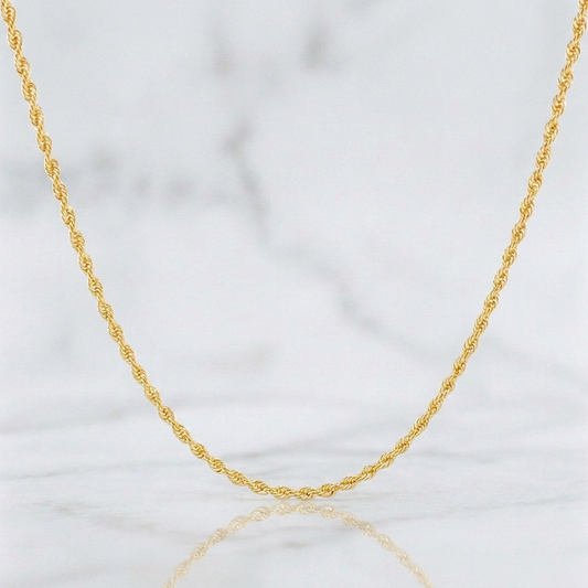 Rope Chain 1.6g / 20 in / 1.7mm Yellow Gold 18K