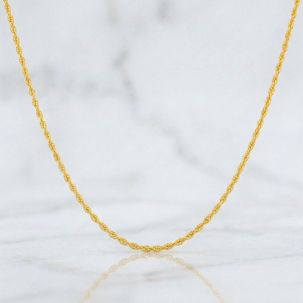 Rope Chain 2.75g / 18 in / 2.17mm Yellow Gold 18K