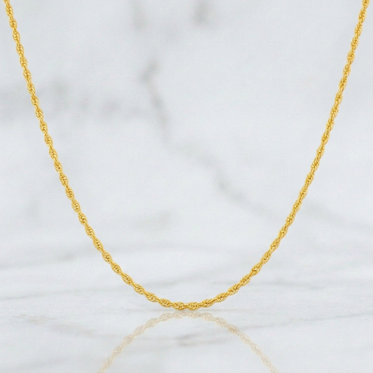 Rope Chain 2.75g / 18 in / 2.17mm Yellow Gold 18K