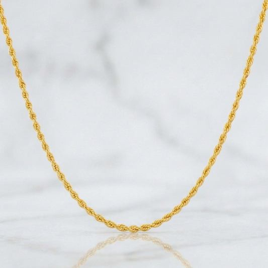 Rope Chain 6.65g / 24 in / 2.6mm Yellow Gold 18K