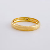 Anillo Argolla Lisa Media Caña 1.7g / T8 3/4 Oro Amarillo 18K