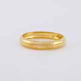 Plain Half-Round Band Ring 1.75g / T9 1/4 Yellow Gold 18K