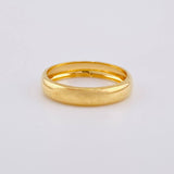 Anillo Argolla Lisa Media Caña 1.2g / T5 3/4 Oro Amarillo 18K