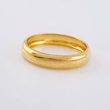 Anillo Argolla Lisa Media Caña 2.15g / T8 1/4 Oro Amarillo 18K
