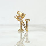 Pendant Letter N Crown 1.75gr / 2.7cm / 18K Gold *