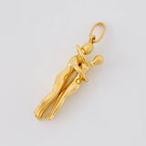 Pendant Couple 4.45g / 1 1/4 in Yellow Gold 18K