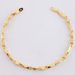 Pulso Rustico Rombos Cubico 4.95 g / 8 1/4 in / 3.85 mm Oro Amarillo 18K