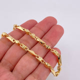 Pulso Rustico Rombos Cubico 4.8 g / 8 1/4 in / 3.85 mm Oro Amarillo 18K