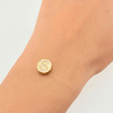 Dije Herraje Letra S 1.35gr / 1/2 in / Oro Amarillo 18K *