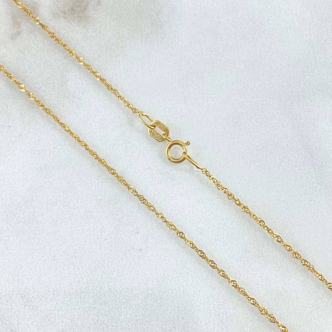 Singapore Chain 1.9 g / 23 1/2 in / 1.9 mm 18K Yellow Gold