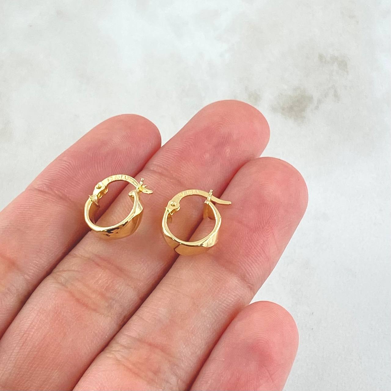 Candongas Susi 1.1g / 1.3cm Oro Amarillo 18K