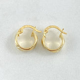 Candongas Susi 1.1g / 1.3cm Oro Amarillo 18K