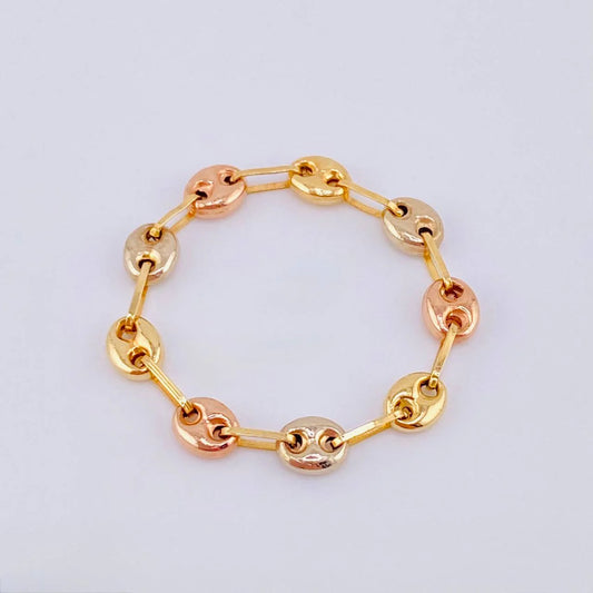 Ring Gc 0.95 g / T11 3/4 - 11 1/2 Three Golds 18K