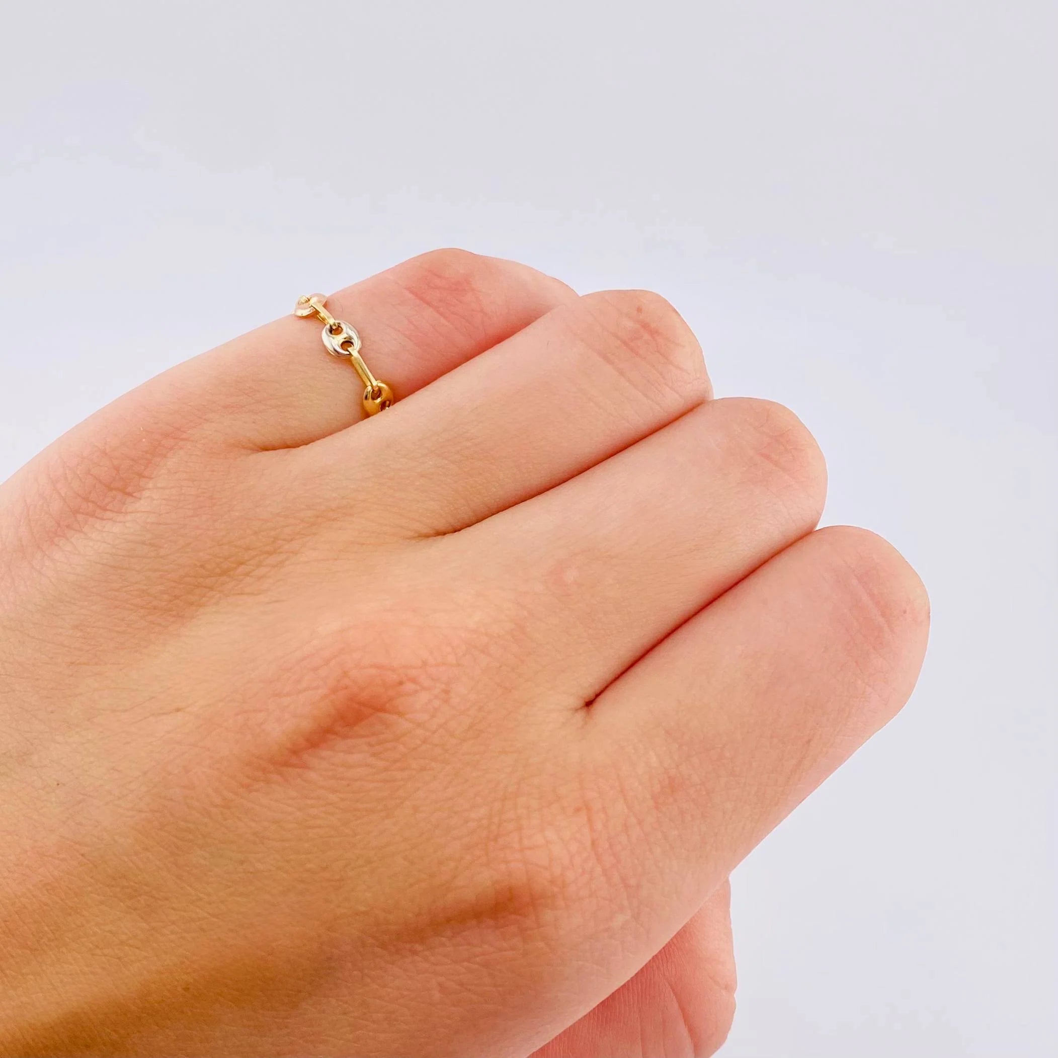 Anillo Gc 0.55 g / T5 1/4 - 5 Tres Oros 18K