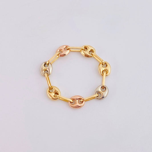 Ring Gc 0.55 g / T5 1/4 - 5 Three Golds 18K