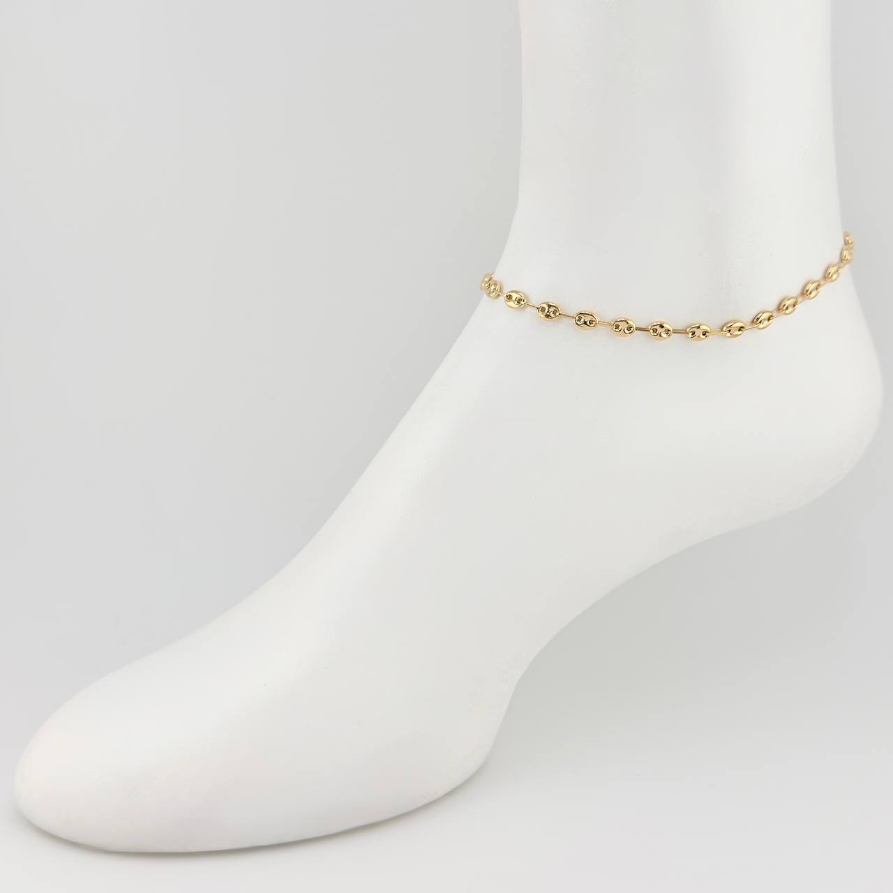 Tobillera Gc 3.5 g / 9 3/4 in / 5 mm Oro Amarillo 18K