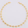 Tobillera Gc 3.5 g / 9 3/4 in / 5 mm Oro Amarillo 18K