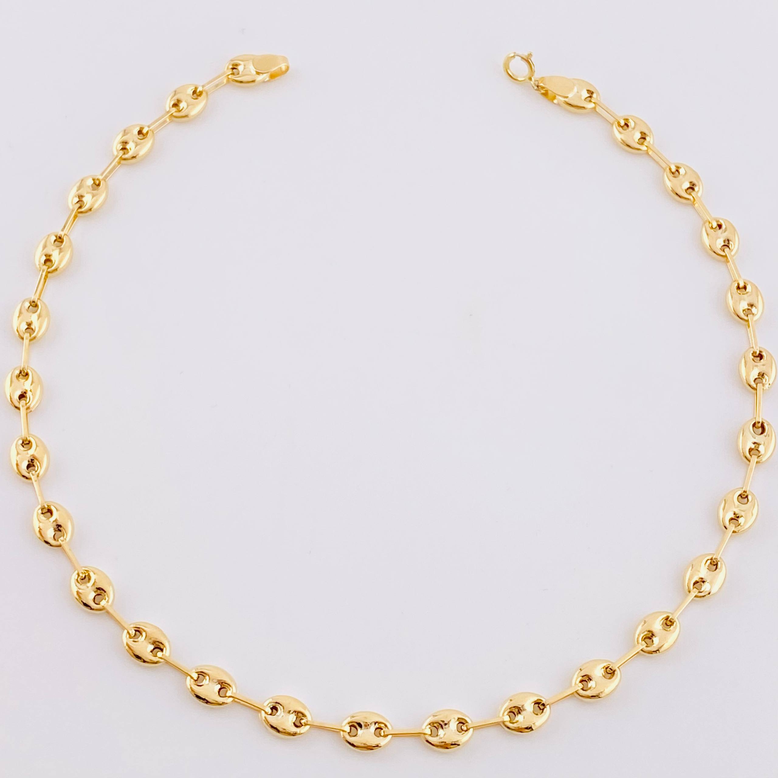 Tobillera Gc 3.35 g / 9 3/4 in / 5 mm Oro Amarillo 18K
