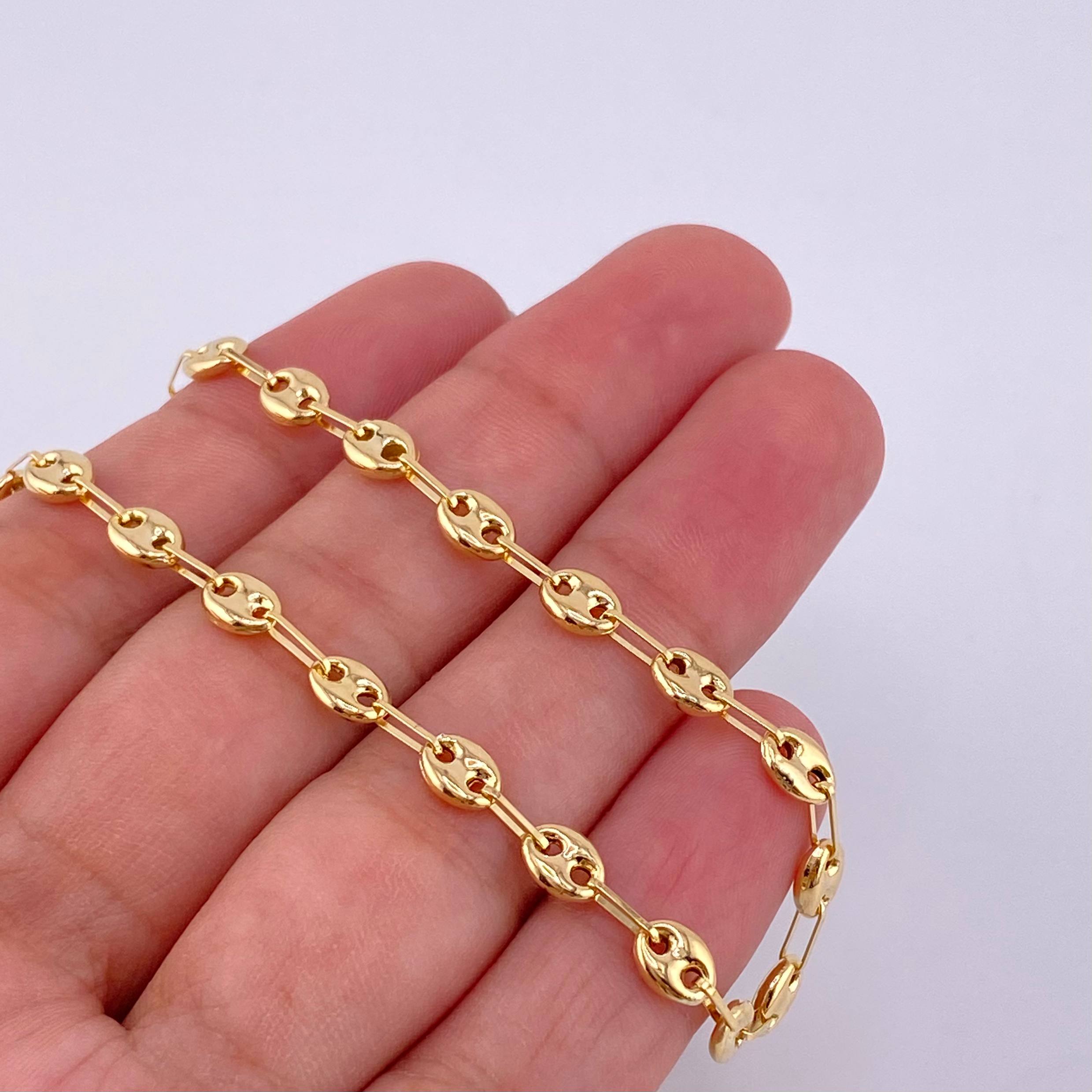 Tobillera Gc 3.55 g / 9 3/4 in / 5 mm Oro Amarillo 18K