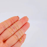 Cadena Veneciana 2.25g / 16 in / 0.9mm Oro Amarillo 18K