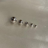 Plain Bead 7mm White Gold
