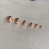Bead Diamond Cut 7mm / 0.45gr Rose Gold