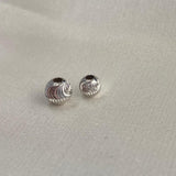Bead Moon 5mm / 0.22gr Diamond Cut White Gold