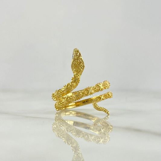 Custom Made to Order Snake Ring Diamond Cut 8gr / Yellow Gold *