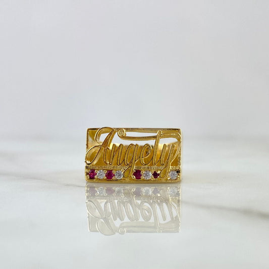 Custom Made to Order Ring Name 3D Customized Large 8gr / Yellow Gold *