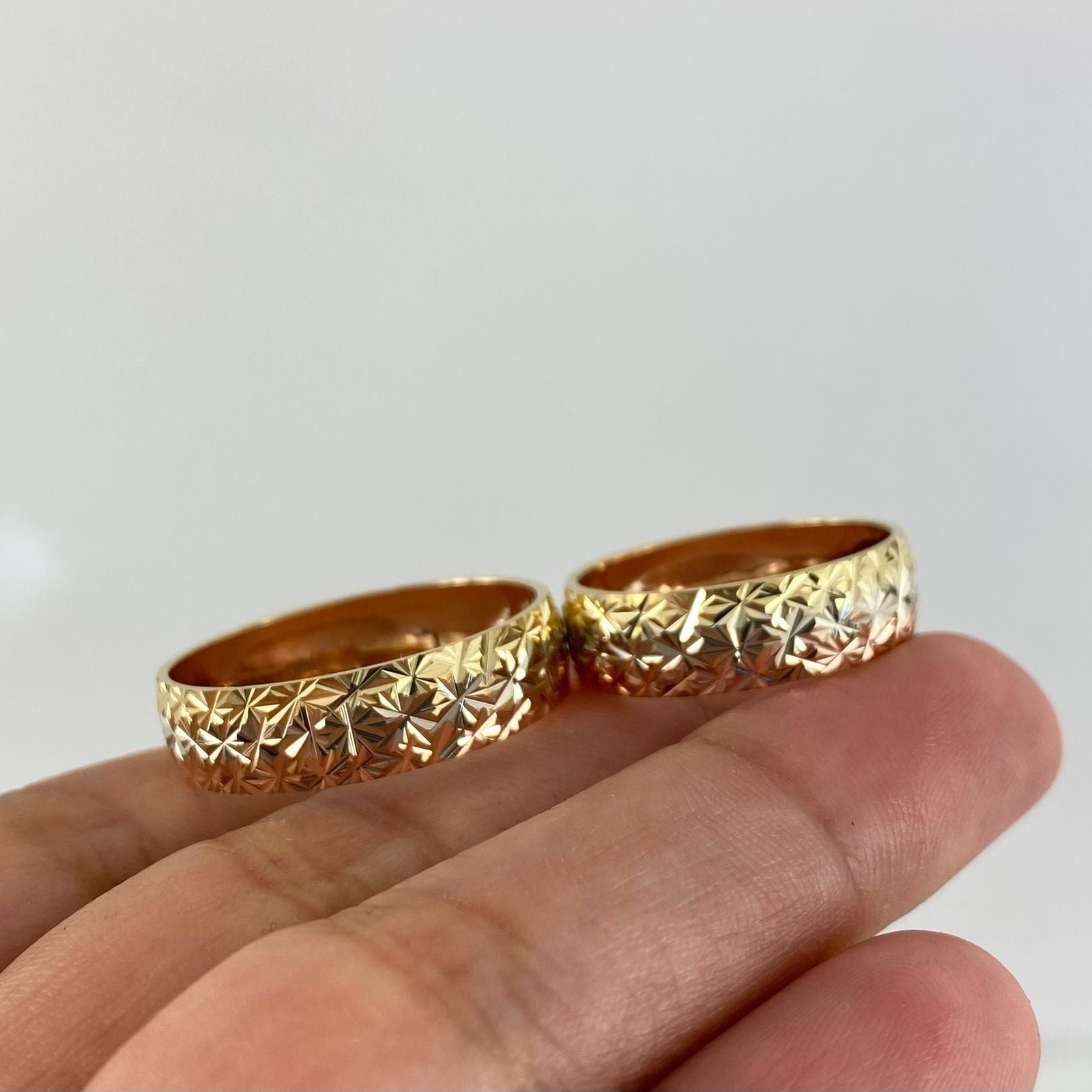 Argollas anillos matrimonio por Fabricacion Bajo Pedido Diamantadas 8gr