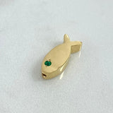 Custom Made to Order Charm Jesus Fish Drum 4gr / Yellow Gold *