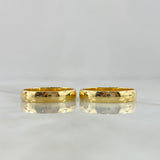 Fabricacion Bajo Pedido Anillos Media Caña Lisos Matrimonio 8gr / Oro Amarillo *