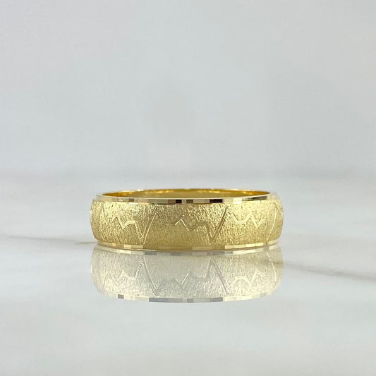 Custom Made to Order Heartbeat Ring Band 6gr / Yellow Gold *