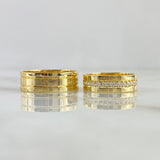 Custom Made to Order Rings Hoops Opposite Rails 12gr / Yellow Gold