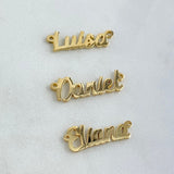 Custom Made to Order Charms Name Small Each 2gr / Yellow Gold