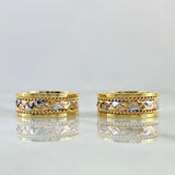 Custom Made to Order Rings Braided Wedding Bands 22gr / Yellow Gold