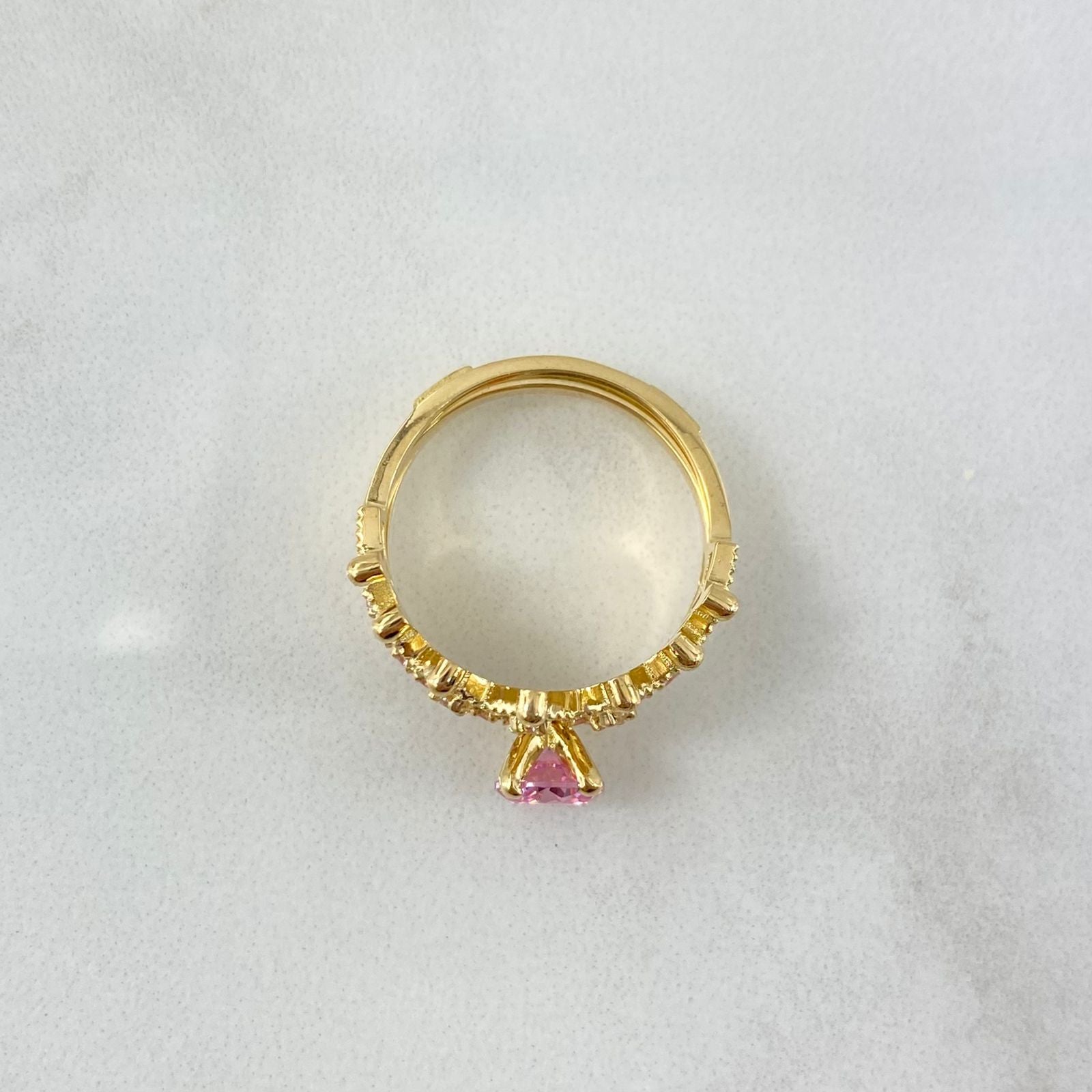 Custom Made to Order Solitaire Double Crown 6gr / Zircons Yellow Gold