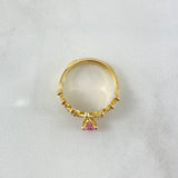 Custom Made to Order Solitaire Double Crown 6gr / Zircons Yellow Gold